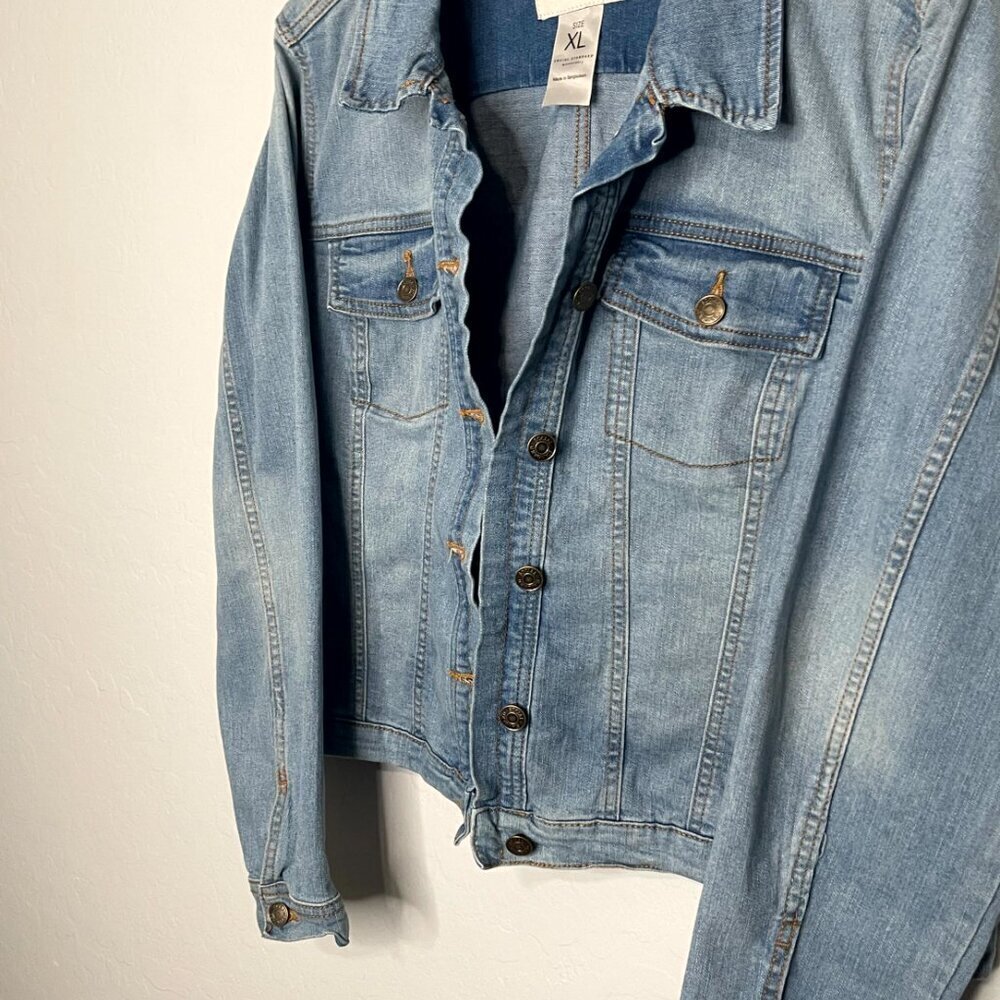 Social Standards by Sanctuary Classic Denim Jean Jacket Size XL - Picture 5 of 9